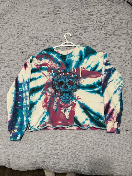 AMIRI Other - AMIRI Tie-Dye Crewneck Sweatshirt - Teal & Magenta